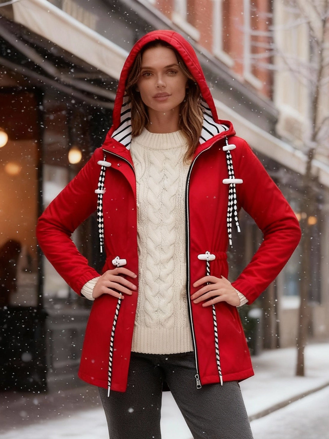 Veste Longue Imperméable pour Toutes les Saisons