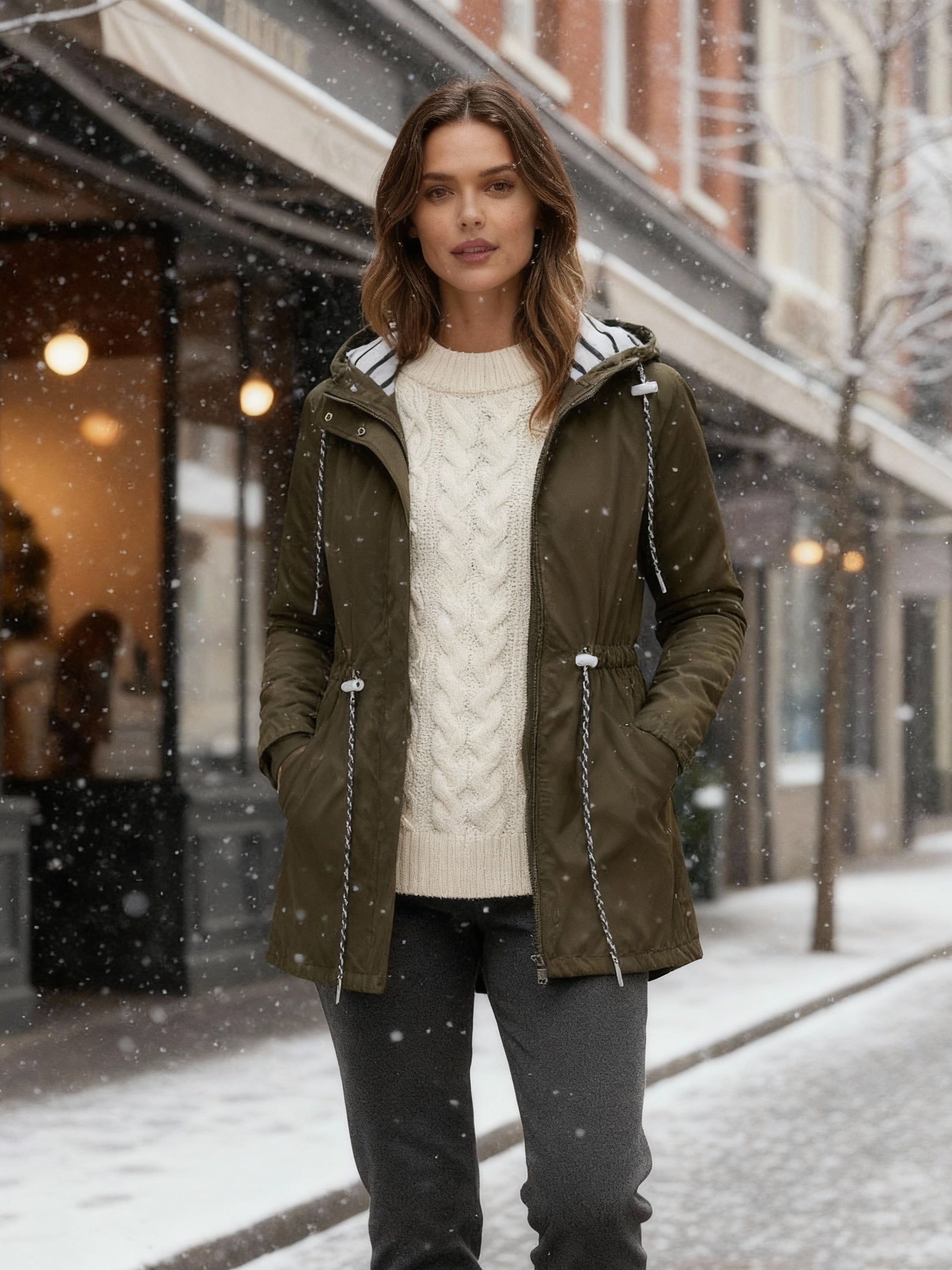 Veste Longue Imperméable pour Toutes les Saisons
