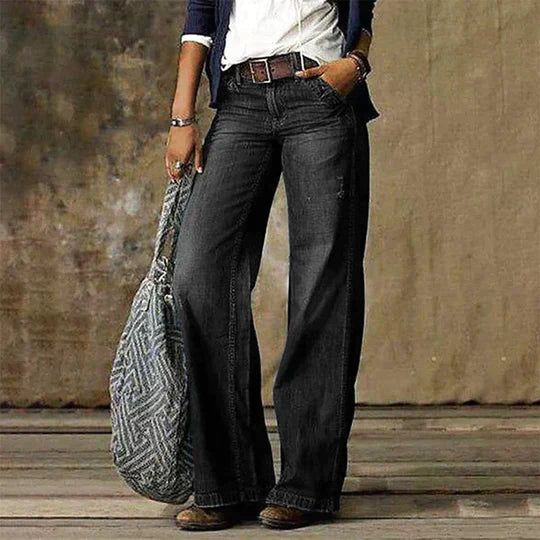 Pantalon chic en denim moderne et confortable