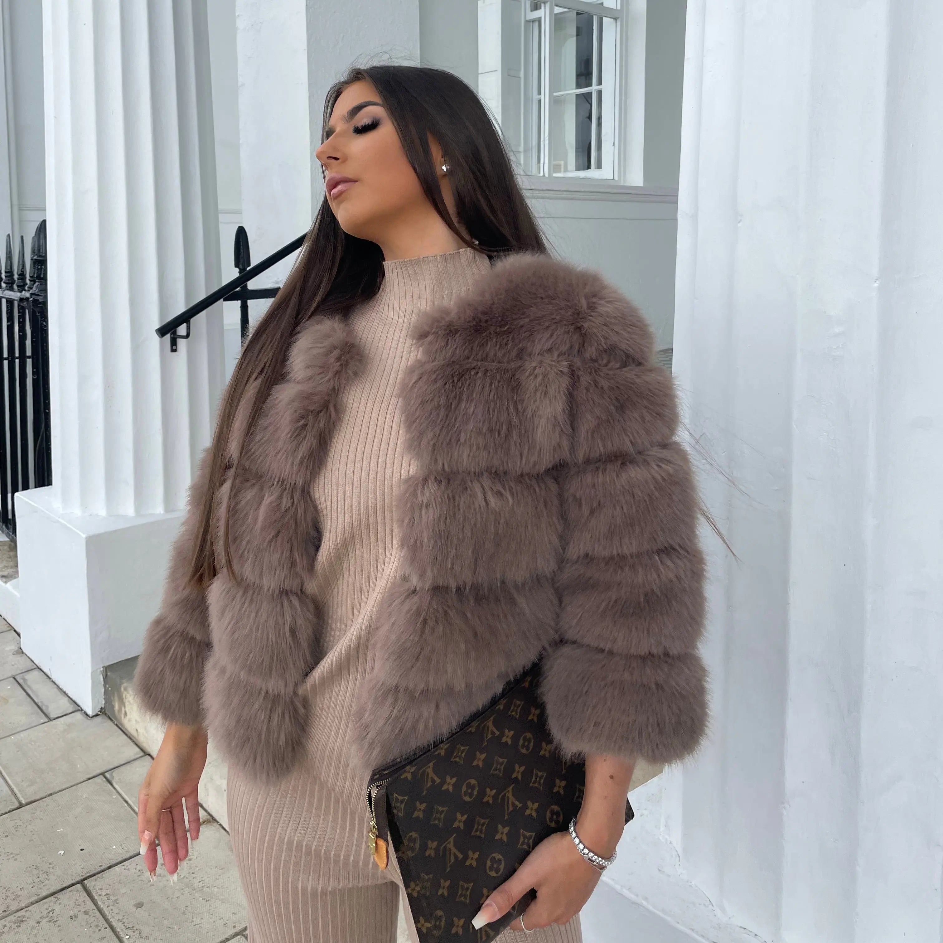Veste en fausse fourrure de haute qualité – Design élégant pour élégance et confort