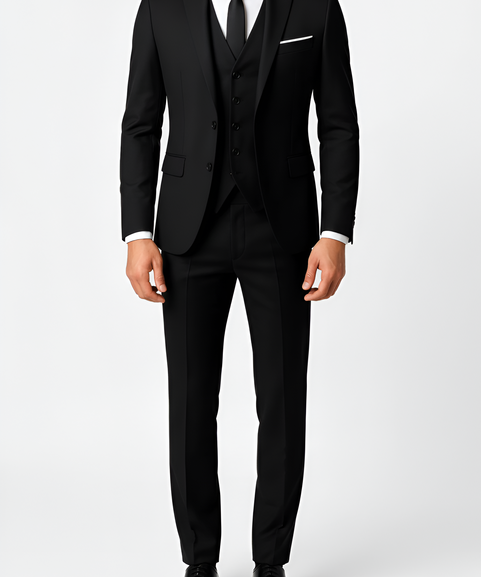 Costume homme classique avec gilet intégré