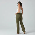 Pantalon Taille Haute Extensible pour Femme – Poches Latérales Chic