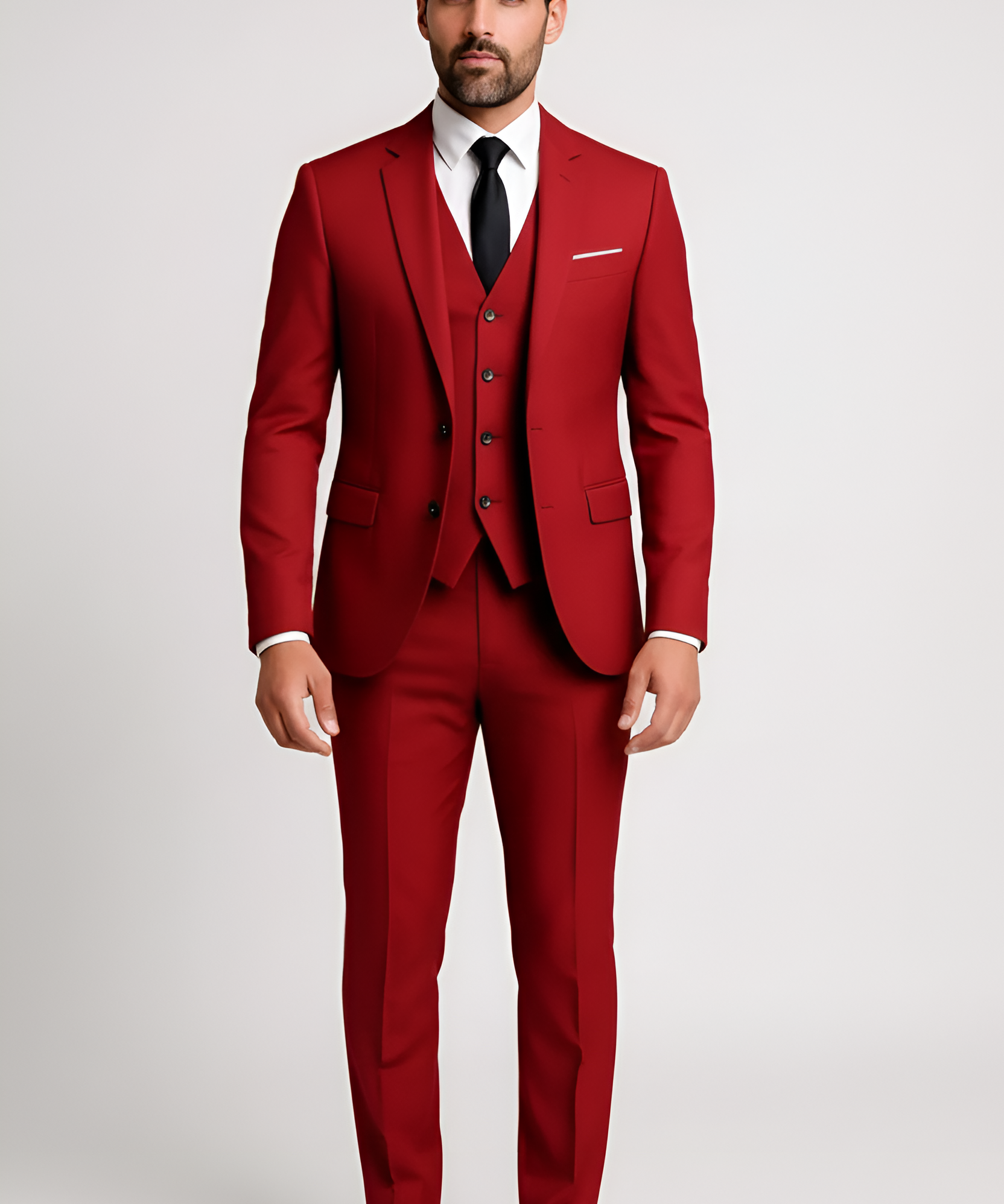 Costume homme classique avec gilet intégré