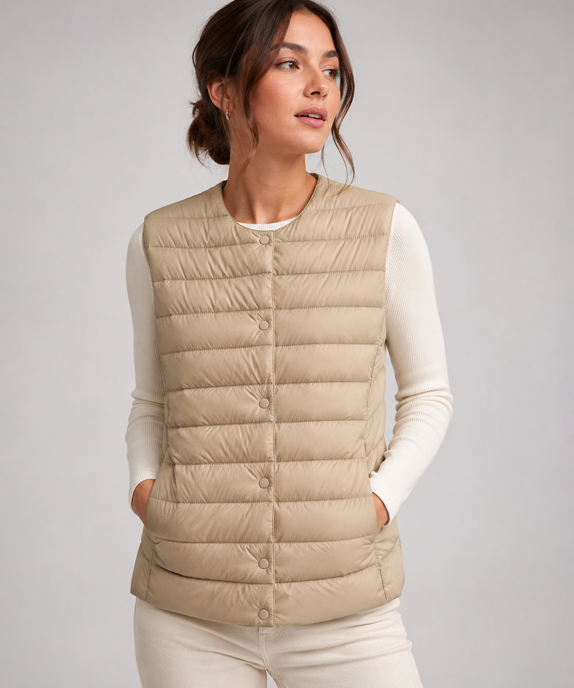 Gilet Matelassé Sans Manches – Léger, Pliable et Isolant pour le Quotidien Moderne