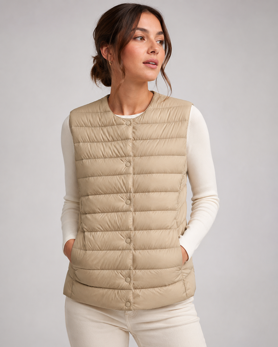 Gilet Matelassé Sans Manches – Léger, Pliable et Isolant pour le Quotidien Moderne