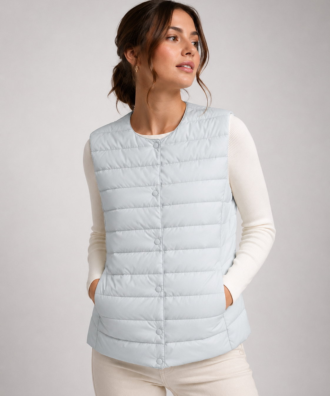 Gilet Matelassé Sans Manches – Léger, Pliable et Isolant pour le Quotidien Moderne