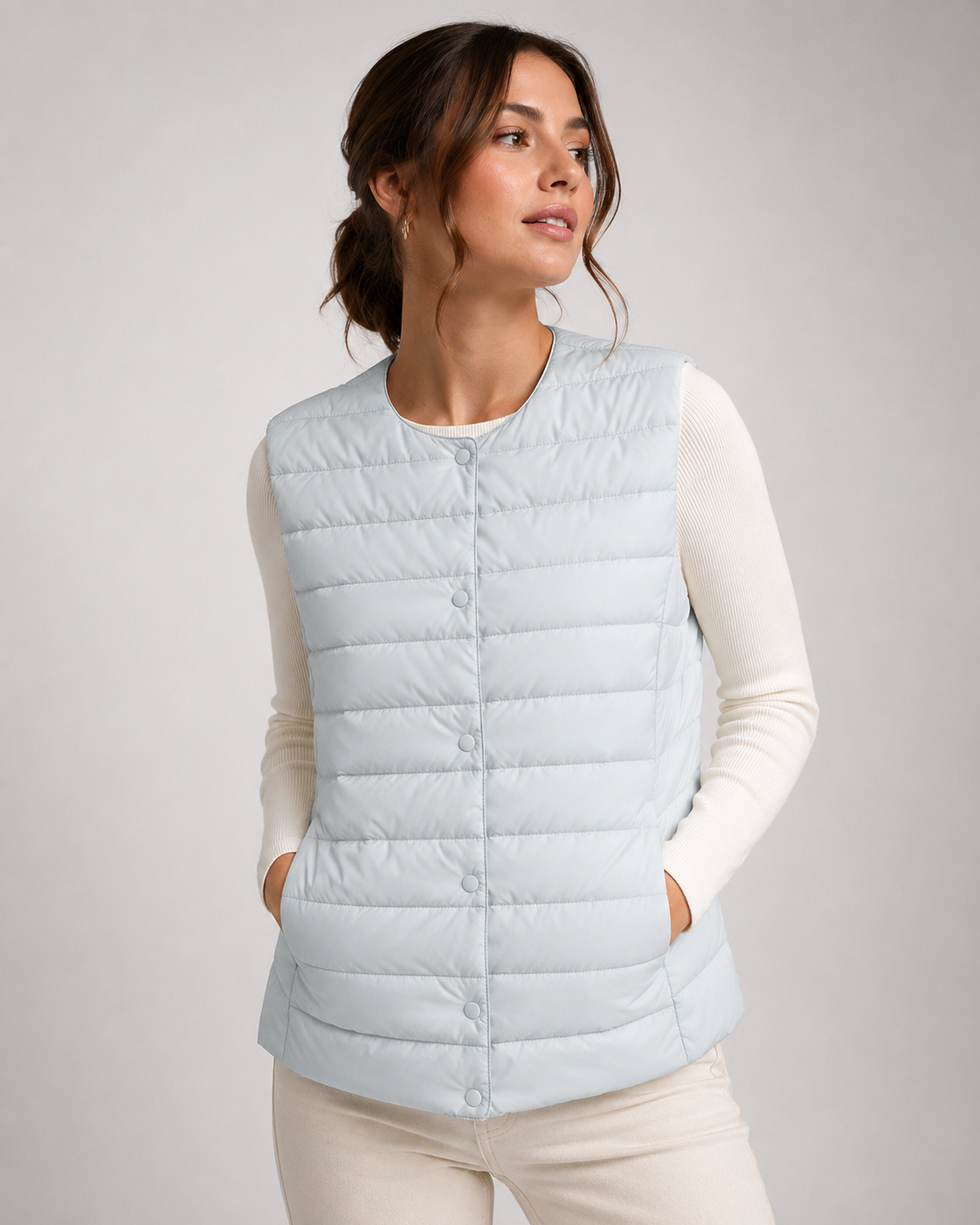 Gilet Matelassé Sans Manches – Léger, Pliable et Isolant pour le Quotidien Moderne