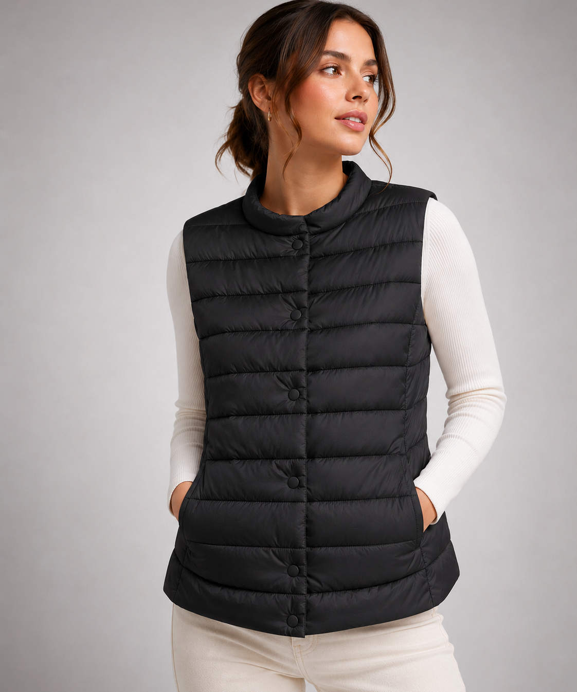 Gilet Matelassé Sans Manches – Léger, Pliable et Isolant pour le Quotidien Moderne