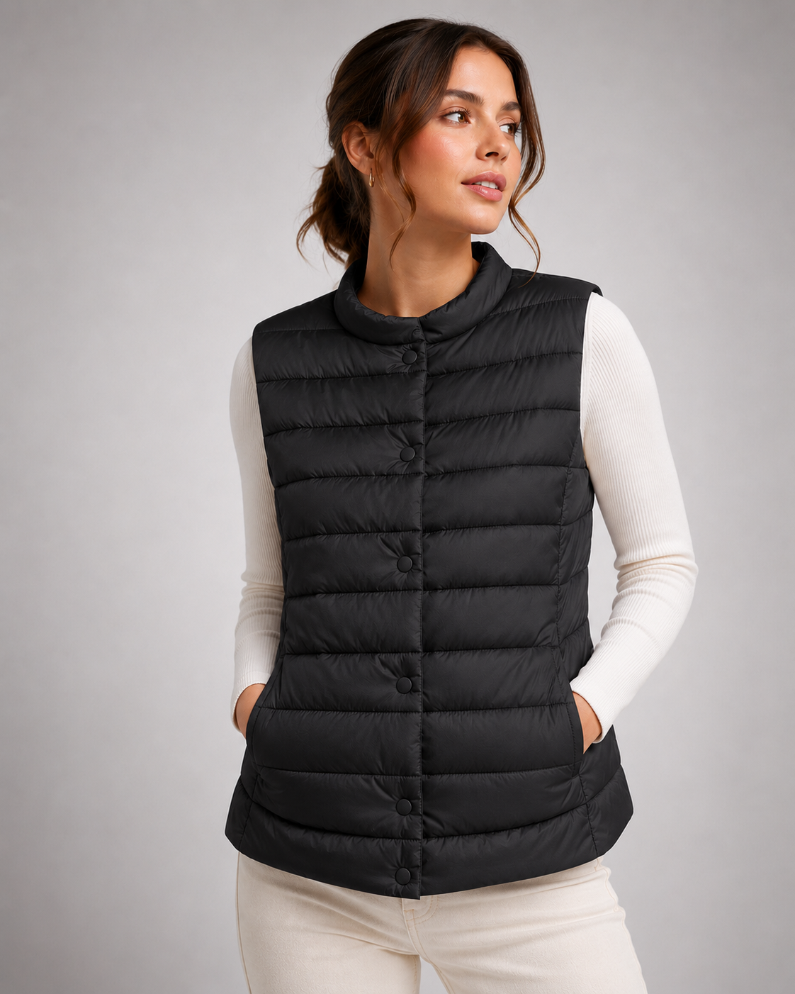 Gilet Matelassé Sans Manches – Léger, Pliable et Isolant pour le Quotidien Moderne