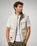 Gilet en coton pour homme – Design raffiné, épaules structurées, au quotidien et habillé