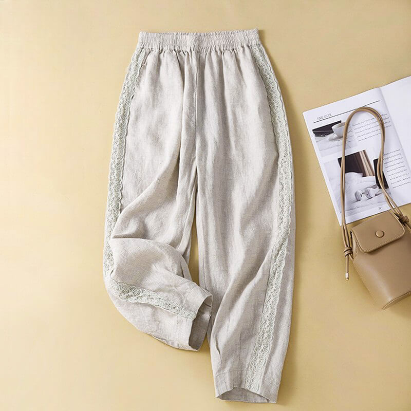 Pantalon Coton-Lin & Coupe Chic Confort