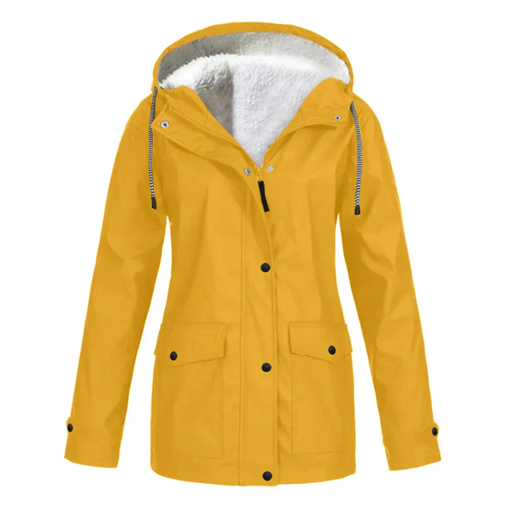 Manteau de Pluie Élégant Avec Doublure en Fourrure - Lorena
