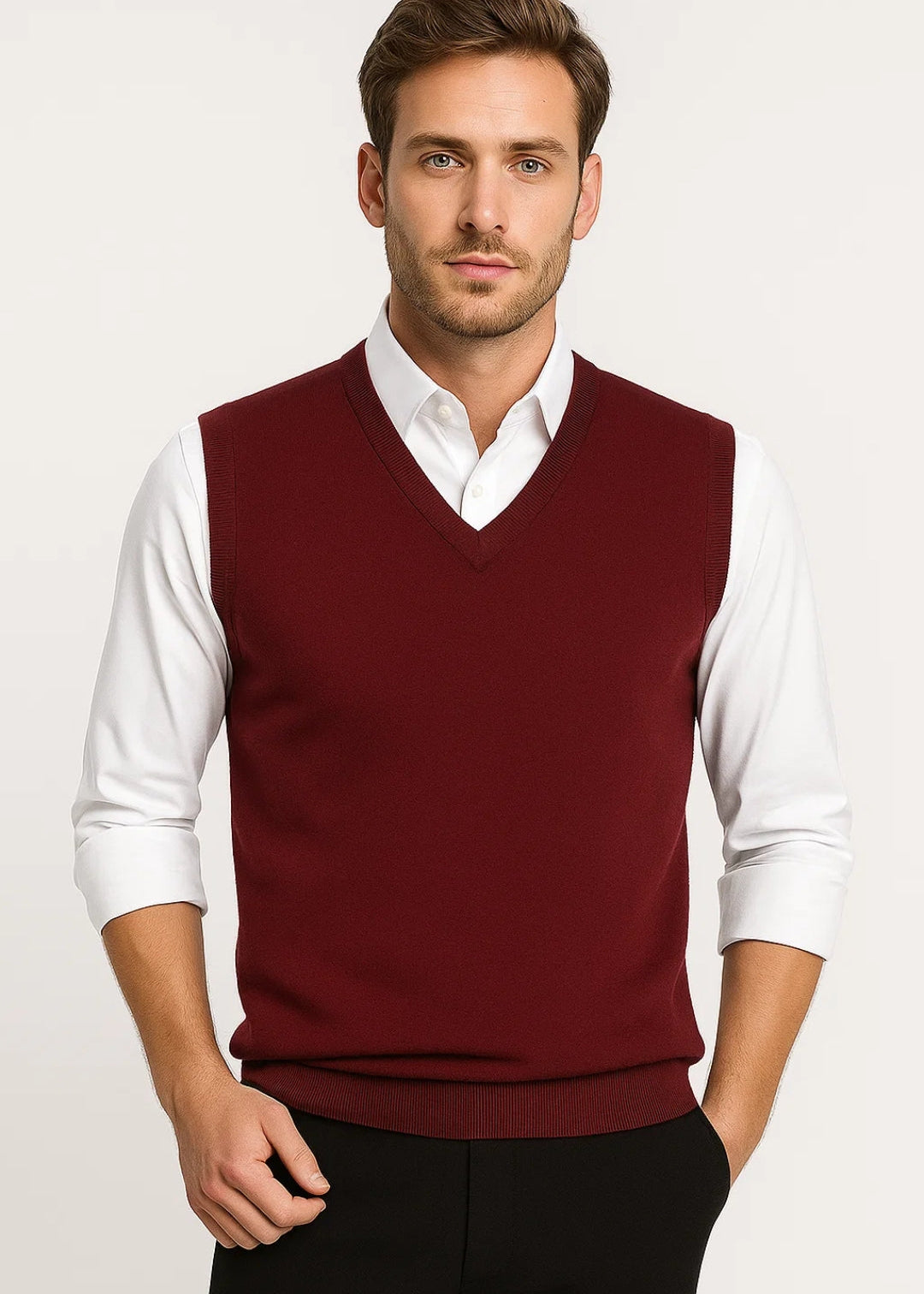 Pull col V coupe confortable