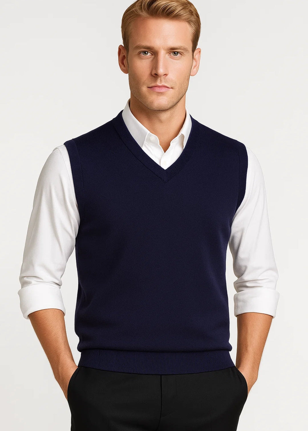 Pull col V coupe confortable