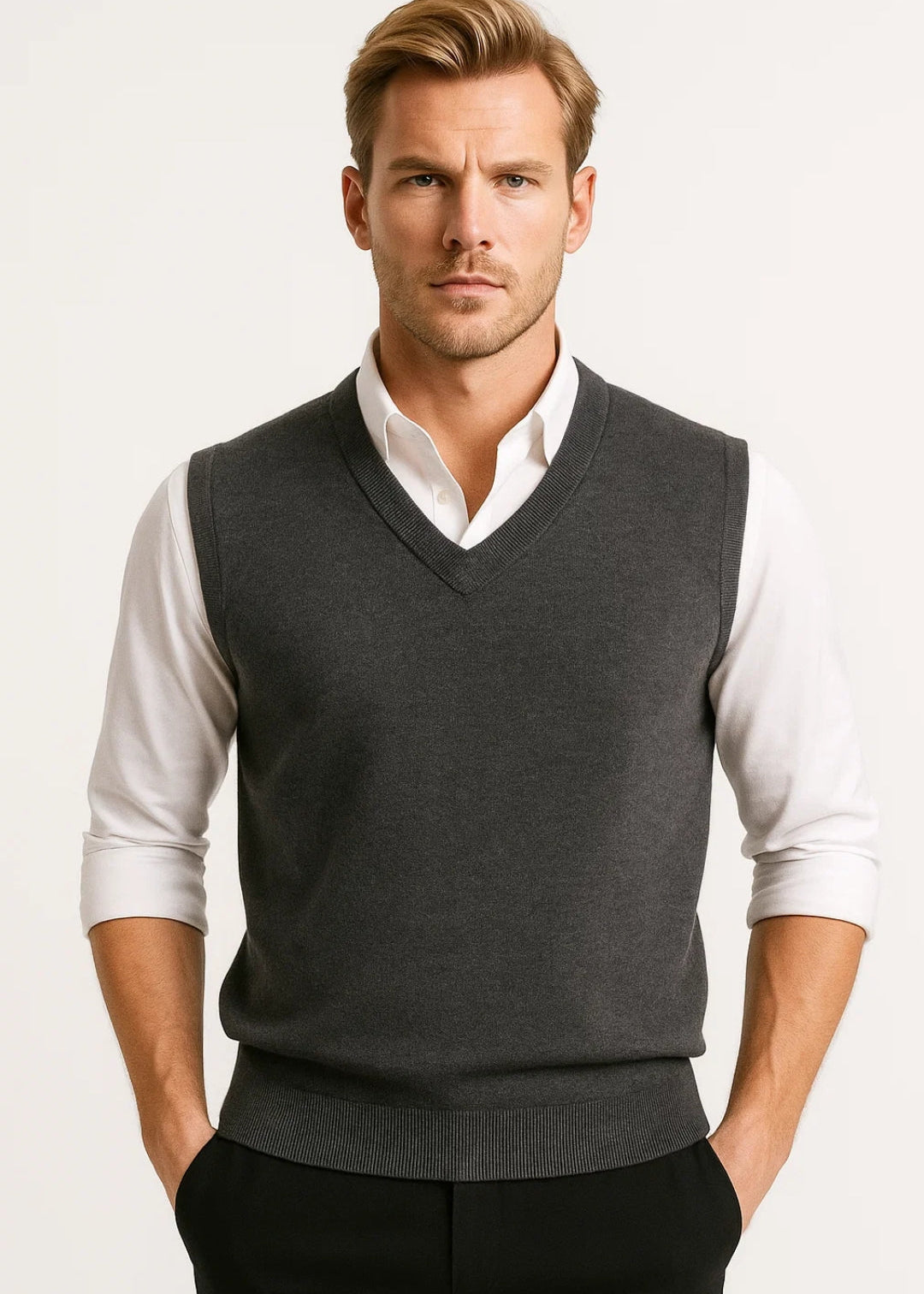 Pull col V coupe confortable