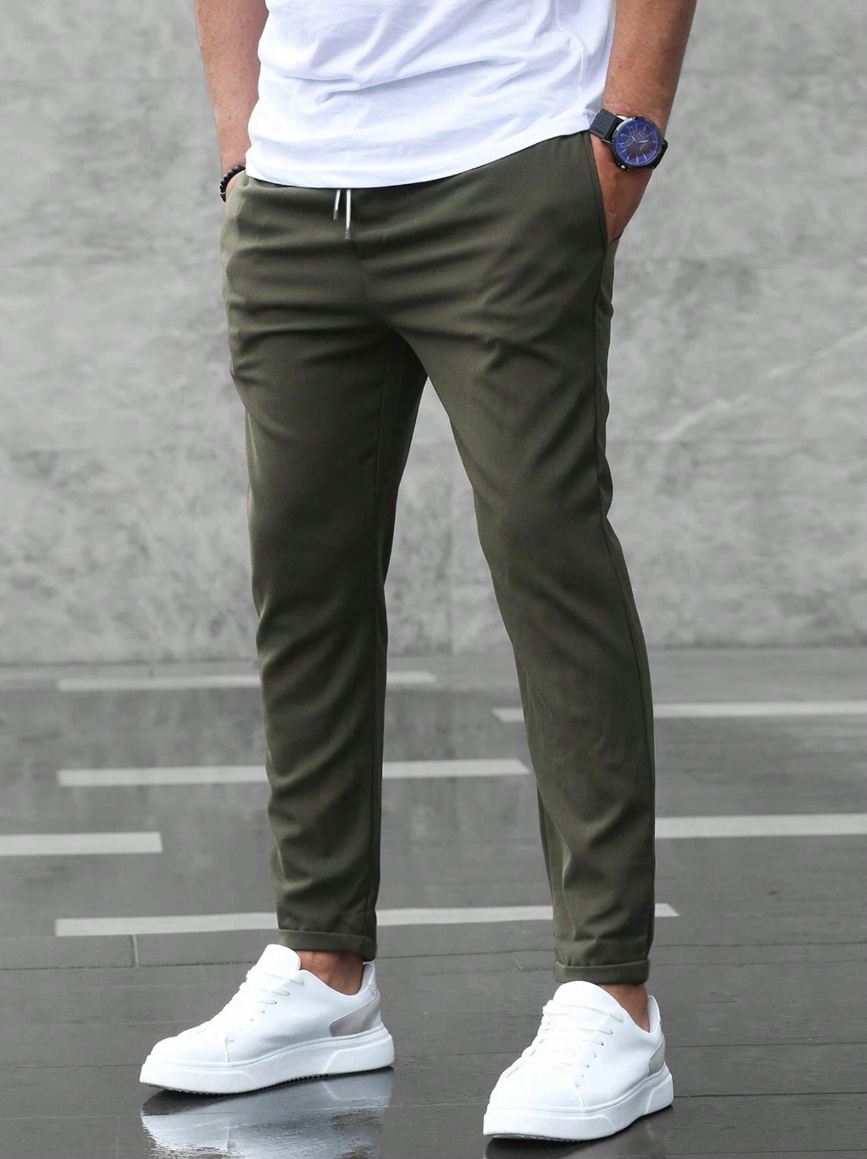 Pantalon de jogging slim fit avec taille ajustable