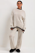 Lounge Set Women's Cozy Knit Sweater & Pants Ensemble