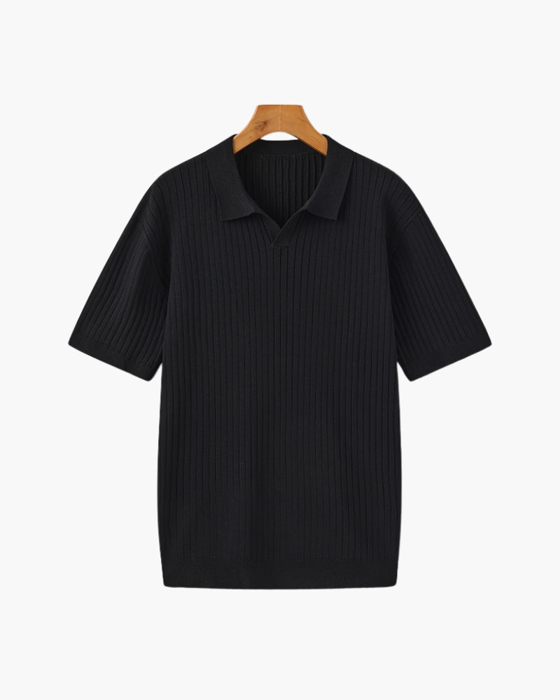 Polo Côtelé Premium en Maille Respirante