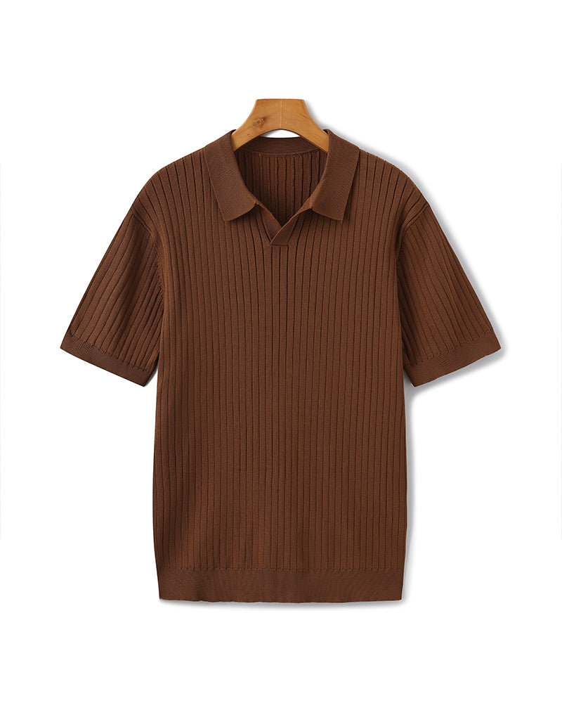 Polo Côtelé Premium en Maille Respirante