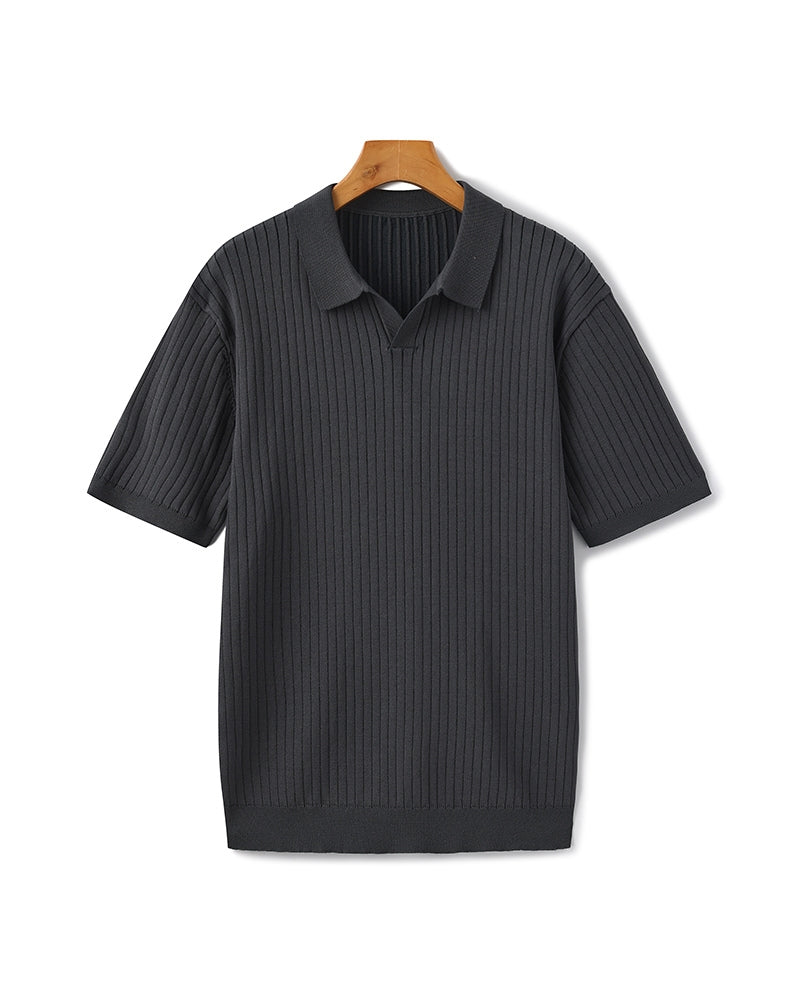 Polo Côtelé Premium en Maille Respirante
