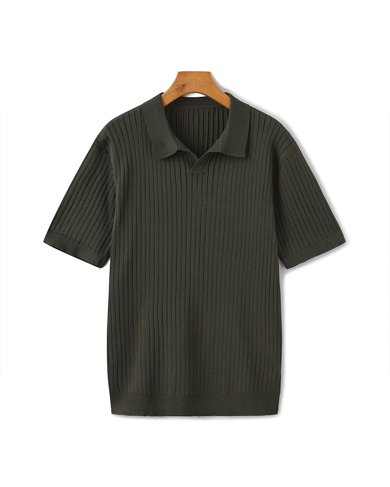 Polo Côtelé Premium en Maille Respirante