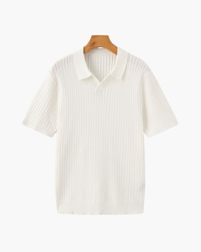 Polo Côtelé Premium en Maille Respirante