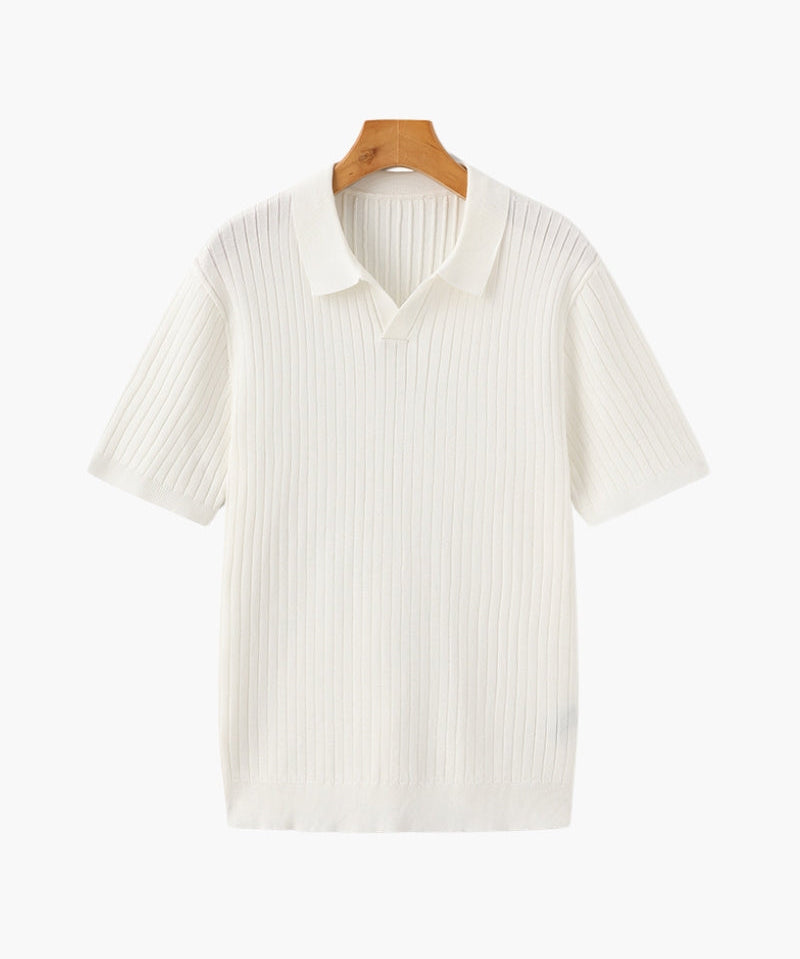 Polo Côtelé Premium en Maille Respirante