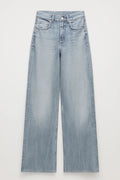 Jean femme jambe large taille haute