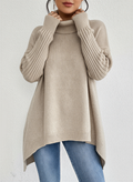 Pull Femme à Col Roulé