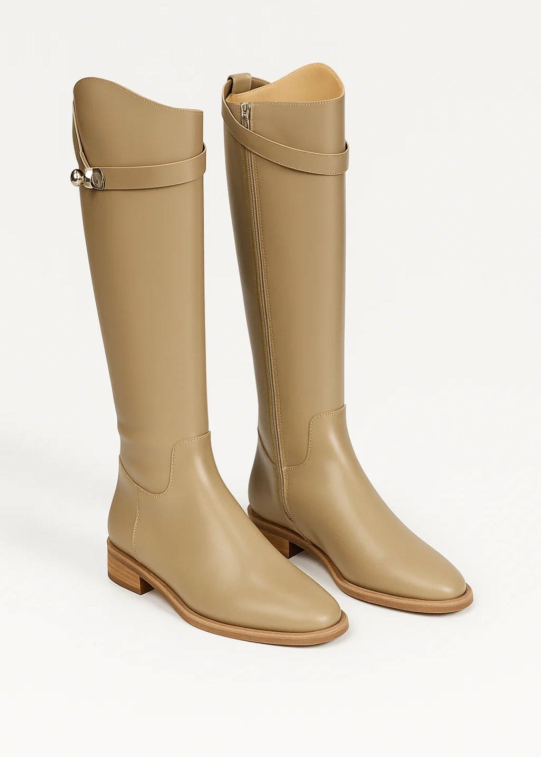 Bottes hautes boucle décorative