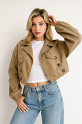 Trench Court Femme & Style Croisé Moderne