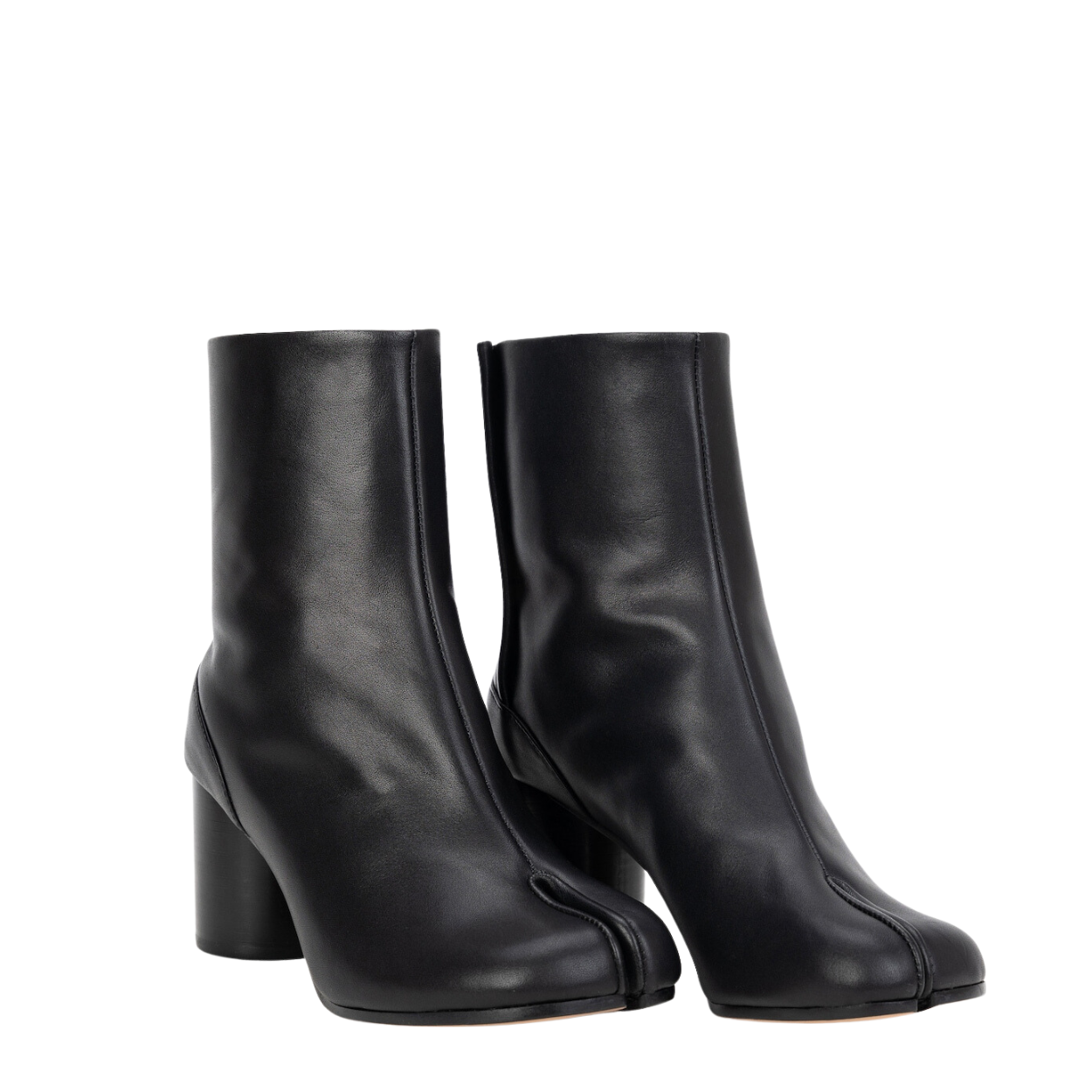 Bottes Noires Femme Style Tabi – Bout Fendu Moderne