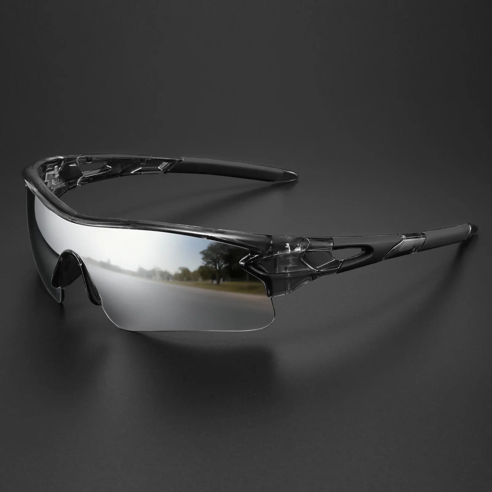 Lunettes de Soleil Sportives – Verres Miroités, Monture Légère, Pour Activités Outdoor