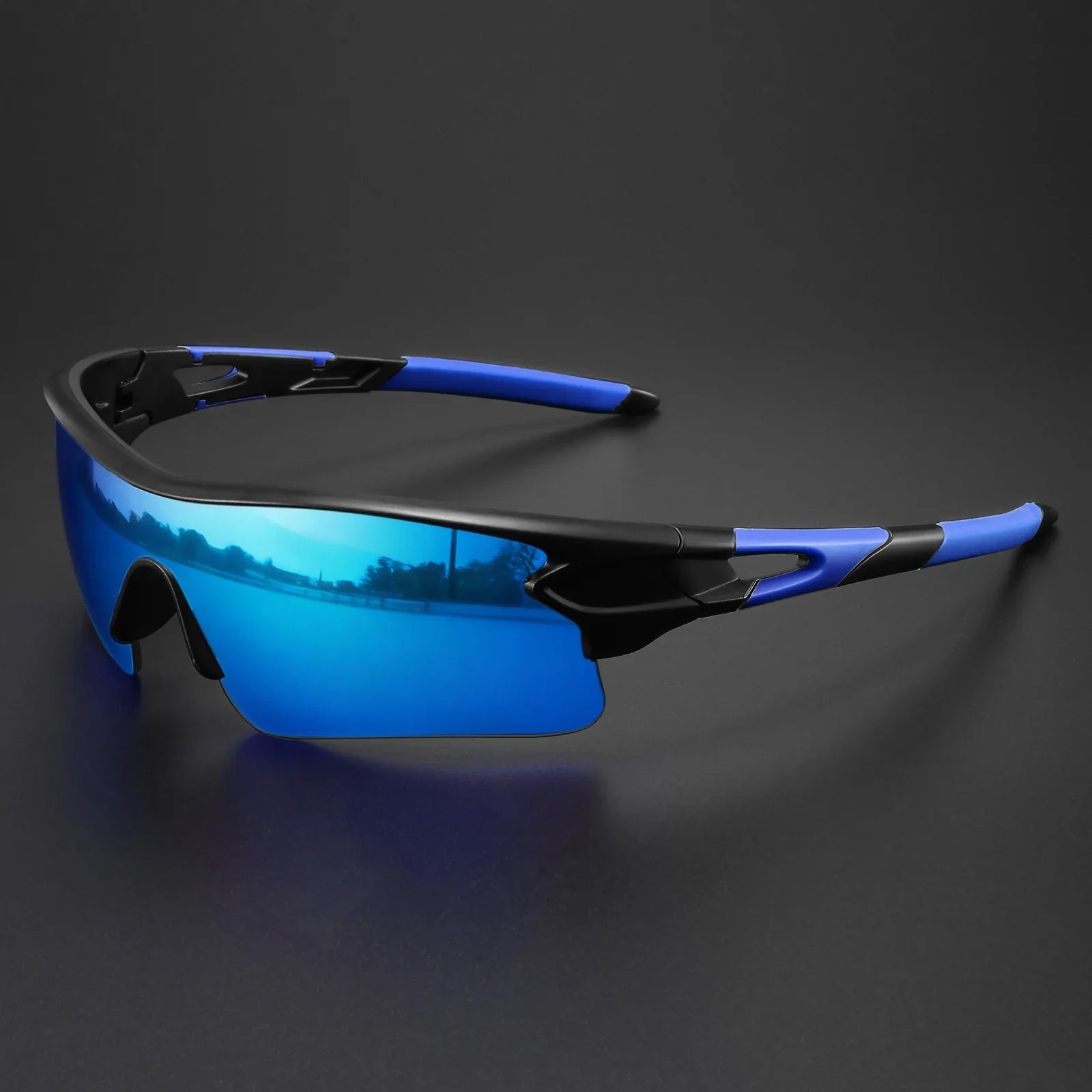 Lunettes de Soleil Sportives – Verres Miroités, Monture Légère, Pour Activités Outdoor