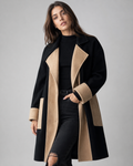 Manteau à Coupe Droite – Longueur mi-cuisse, fermeture avant, pour l'hiver quotidien