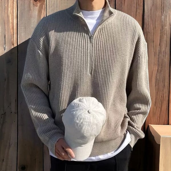 Pull Zippé Old Money pour Hommes