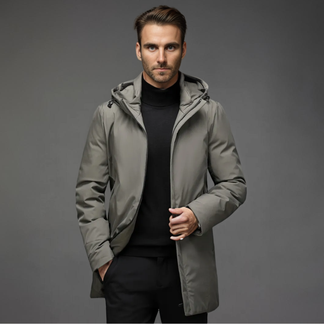 Veste d’Hiver Homme Élégante, Chaude & à Capuche