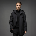 Veste d’Hiver Homme Élégante, Chaude & à Capuche