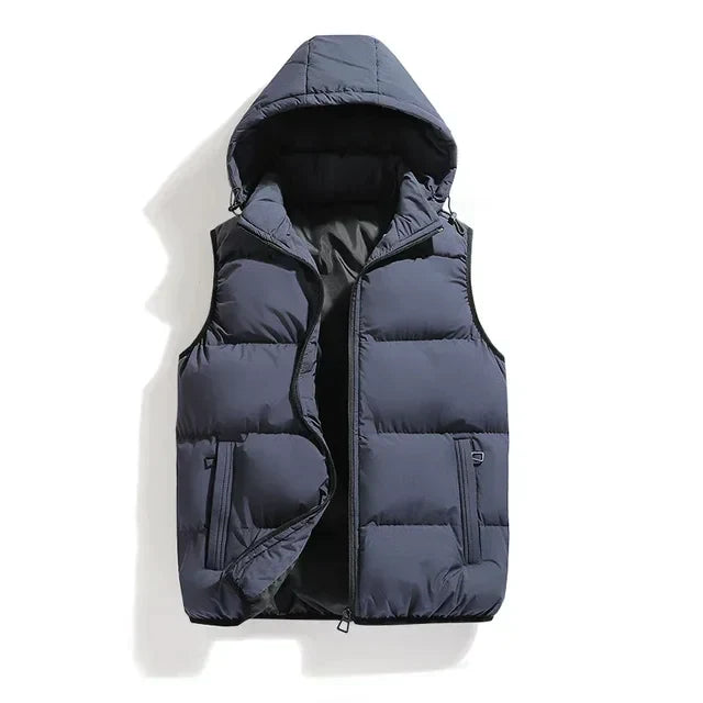 Veste sans manches à capuche homme