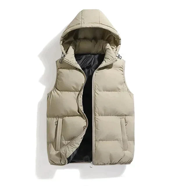 Veste sans manches à capuche homme
