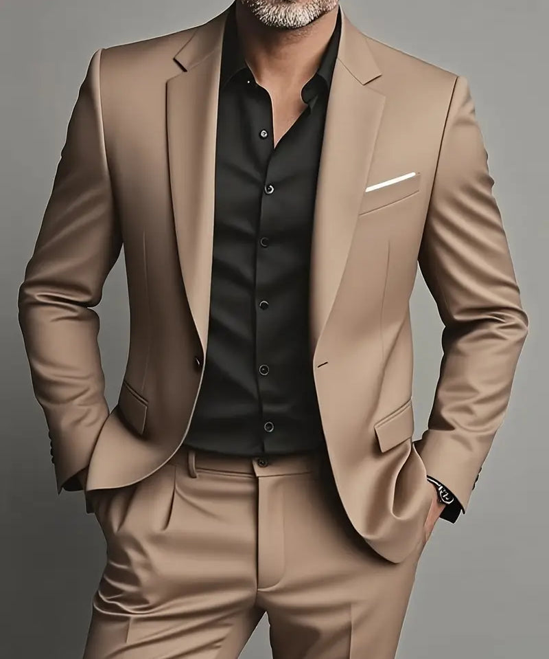 Costume Slim Fit Deux Pièces Homme – Style Formel & Sur Mesure