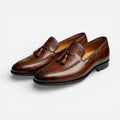 Mocassin homme – Cuir verni, détail à glands, occasions élégantes
