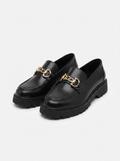 Mocassin plateforme femme – Chaînette décorative, Style loafer, Usage quotidien