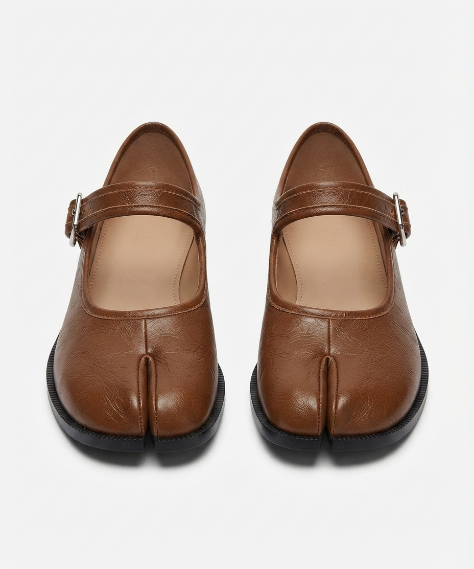 Mocassins Tabi pour femme – Modèle plat, style Mary Jane, usage quotidien élégant