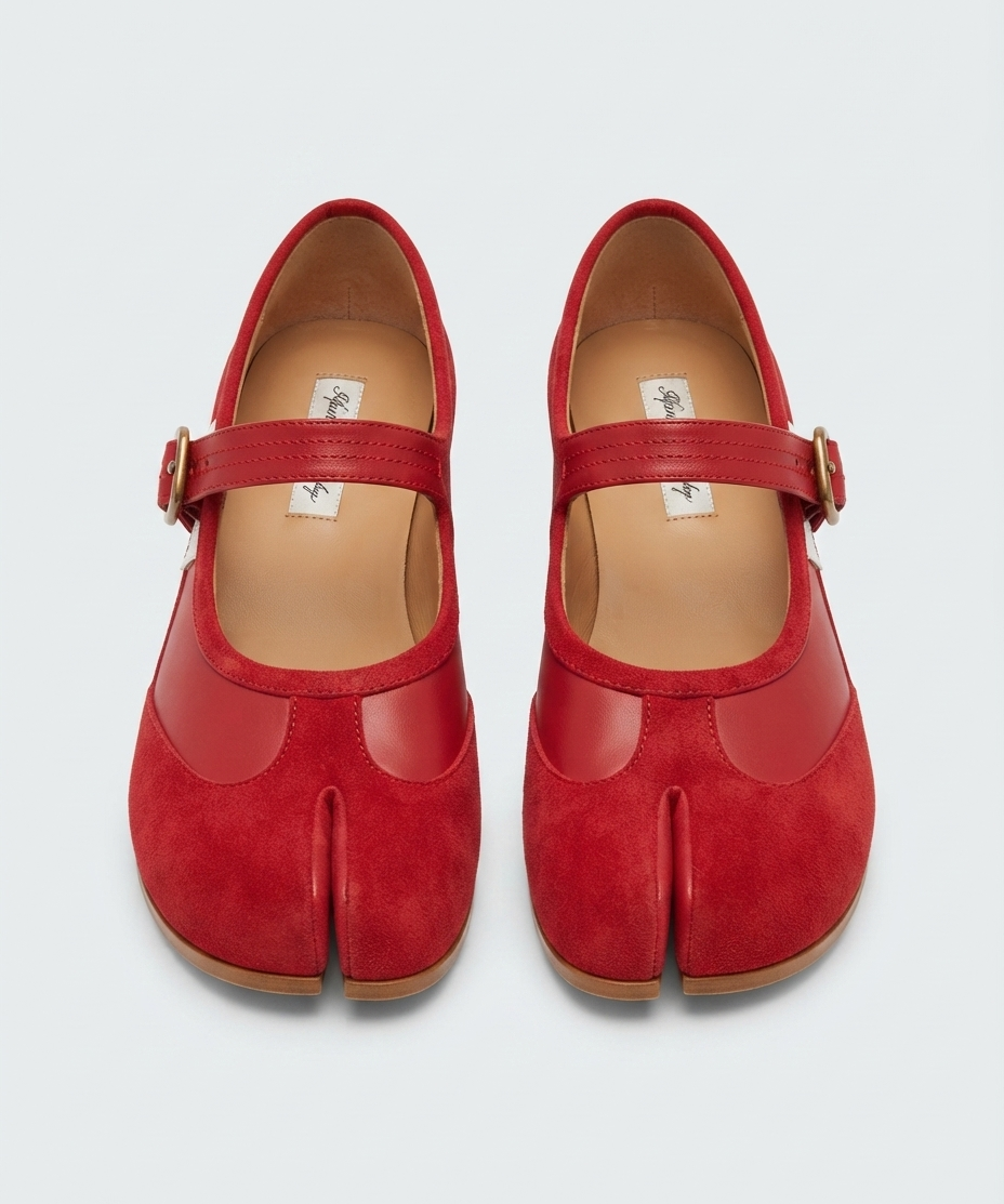 Mocassins Tabi pour femme – Modèle plat, style Mary Jane, usage quotidien élégant