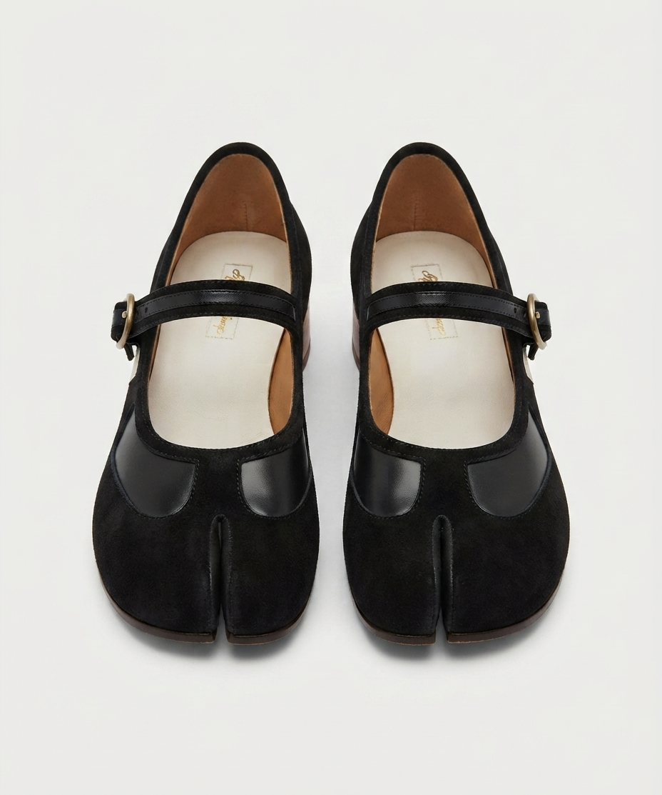 Mocassins Tabi pour femme – Modèle plat, style Mary Jane, usage quotidien élégant