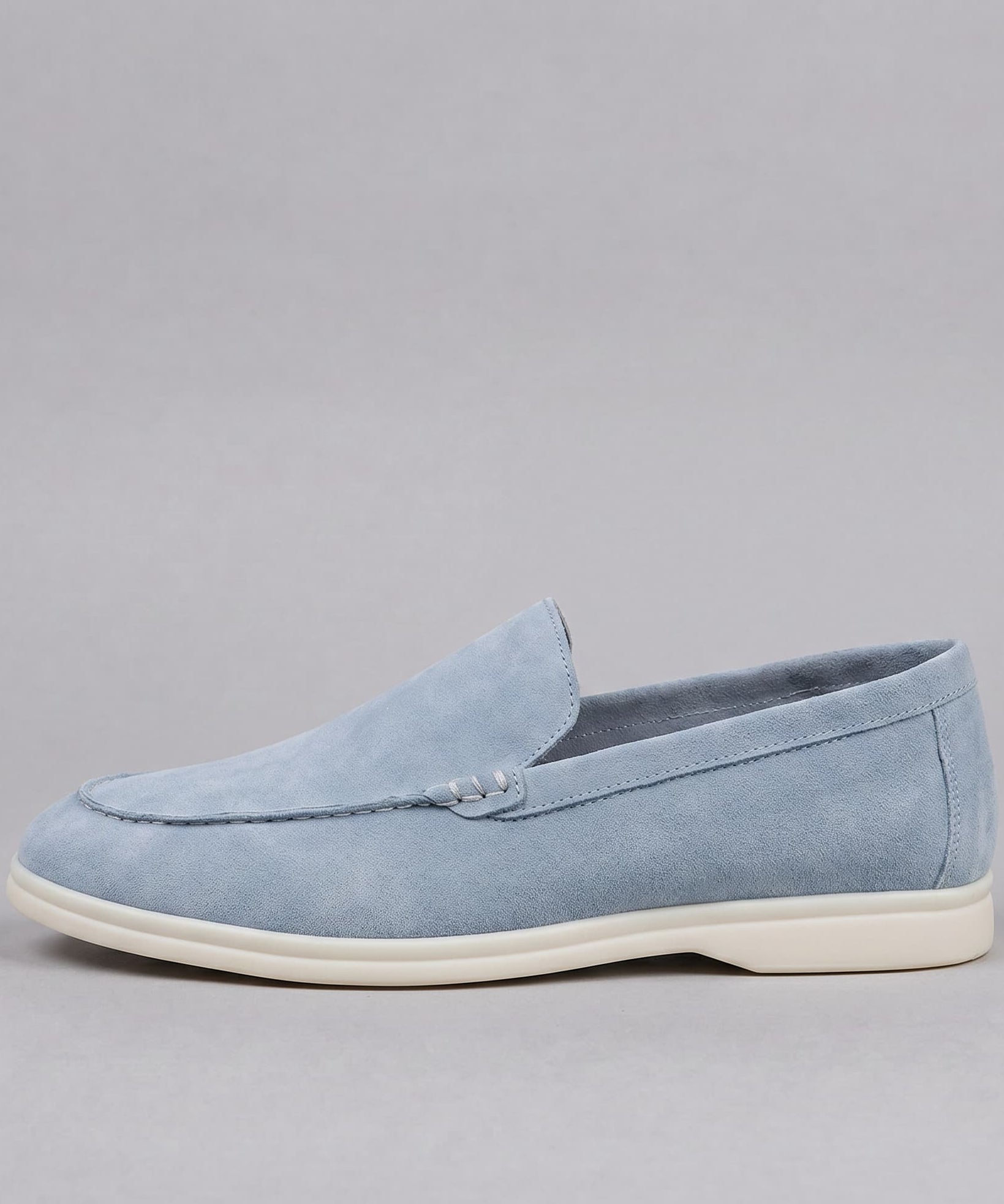 Mocassins en Daim – Modèle à Enfiler, Coutures Apparentes, Pour le Quotidien