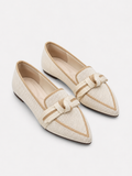 Mocassins femme à nœud – Bout pointu, coupe ajustée, style élégant au quotidien