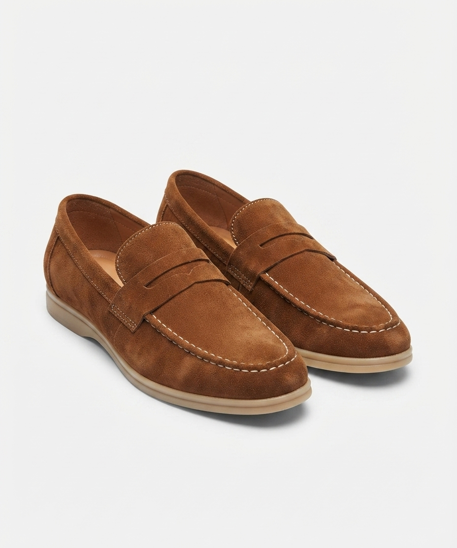 Mocassins homme – Modèle à enfiler, bout arrondi, style élégant au quotidien