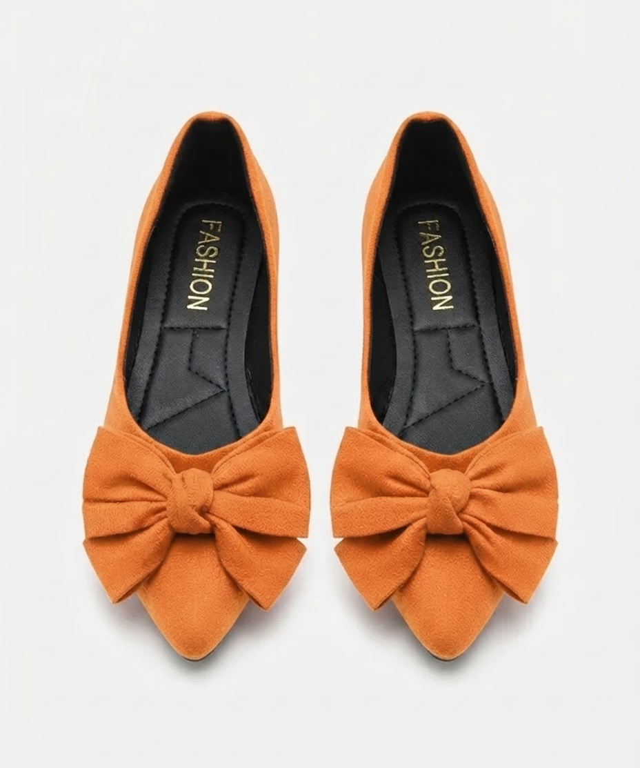 Mocassins plats pour femme – Bout pointu, nœud décoratif, style décontracté estival